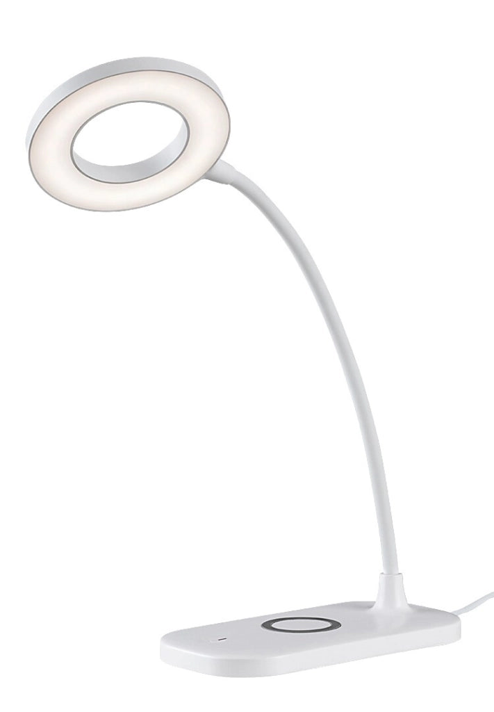 Lampada scrivania bianca LED 5W dimmer Rabalux Hardin