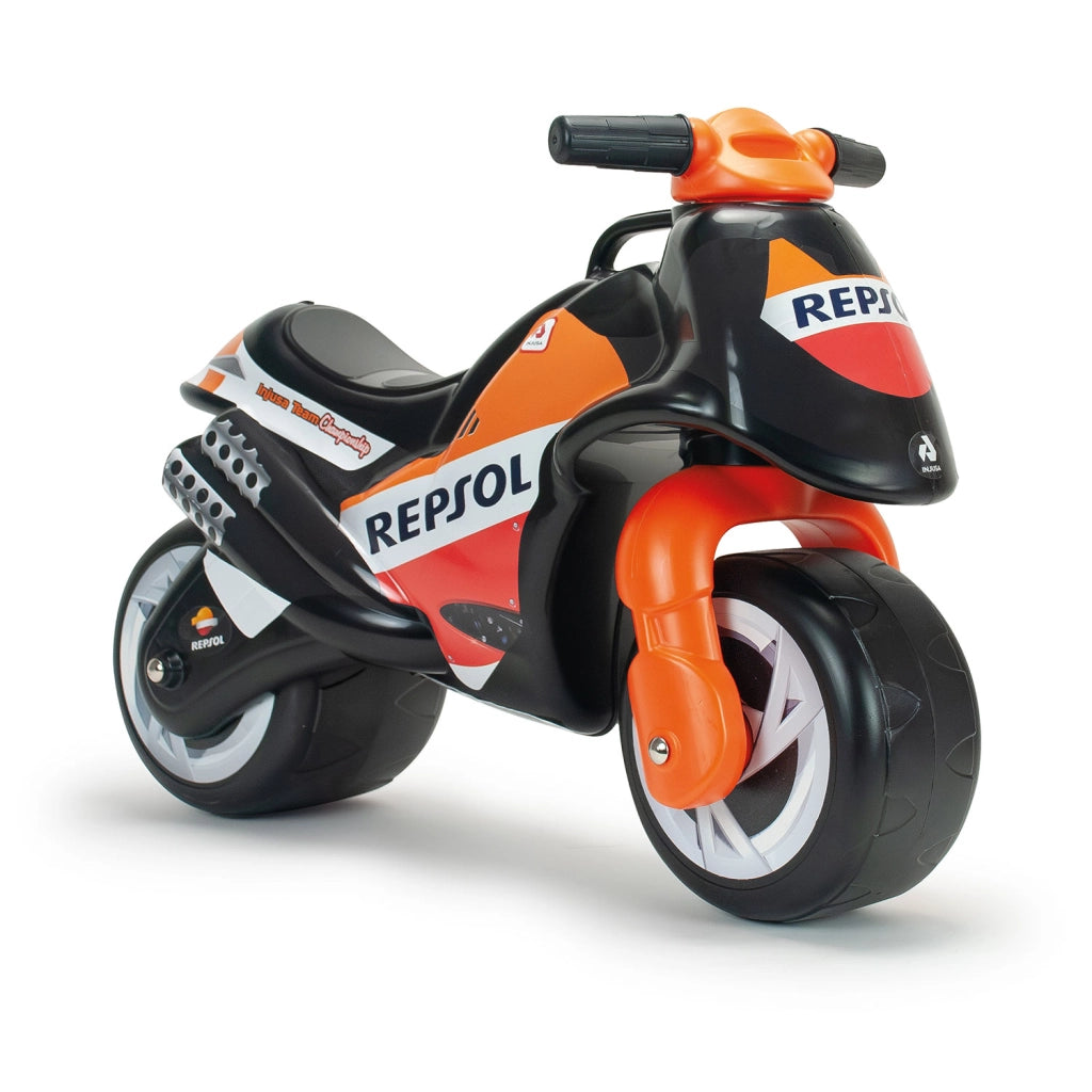 Moto Cavalcabile per Bambini Neox Repsol Stile Racing Senza Pedali Nero