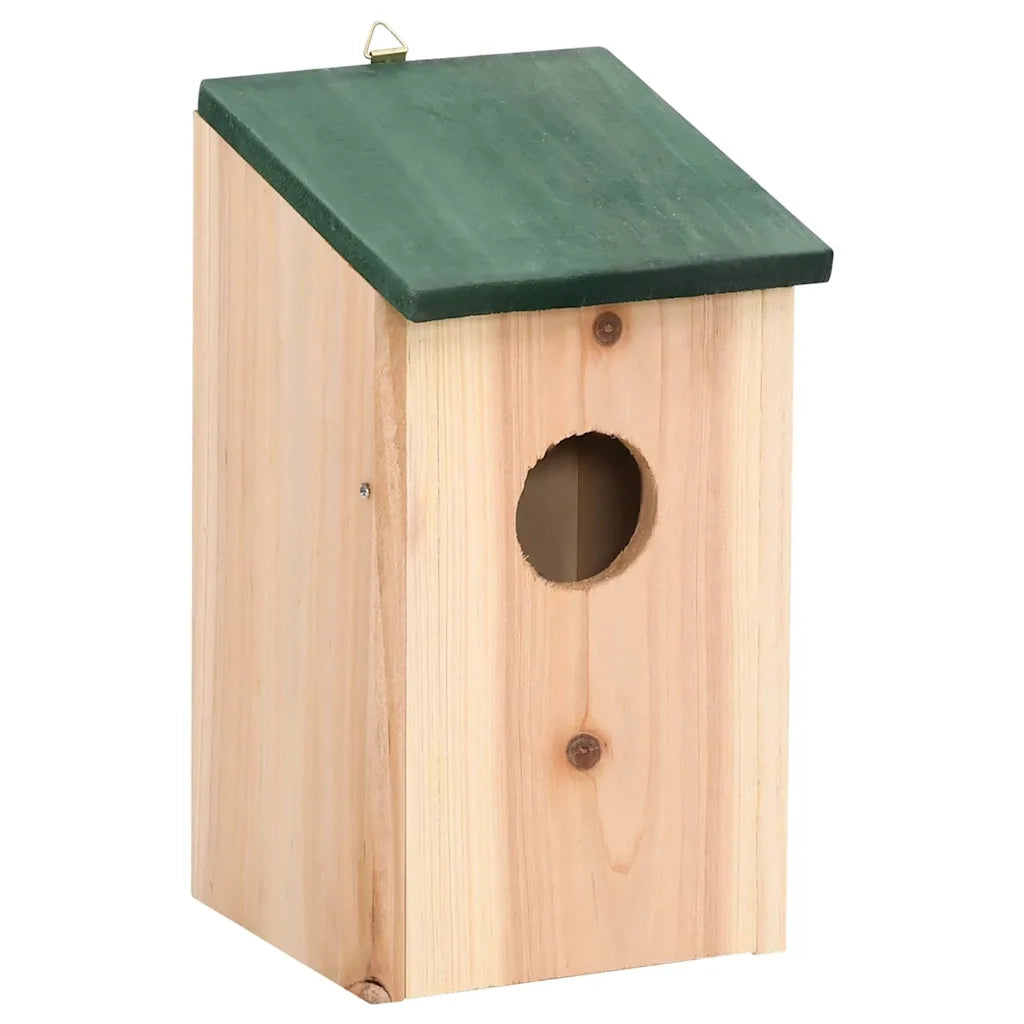 Casette per Uccelli 10 pz in Legno Massello di Abete 12x12x22cmcod mxl 121182