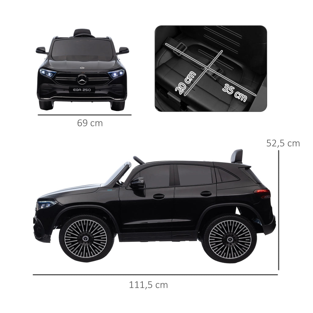 Auto elettrica per bambini Mercedes-Benz EQA ¨C Minimal ¨C nero
