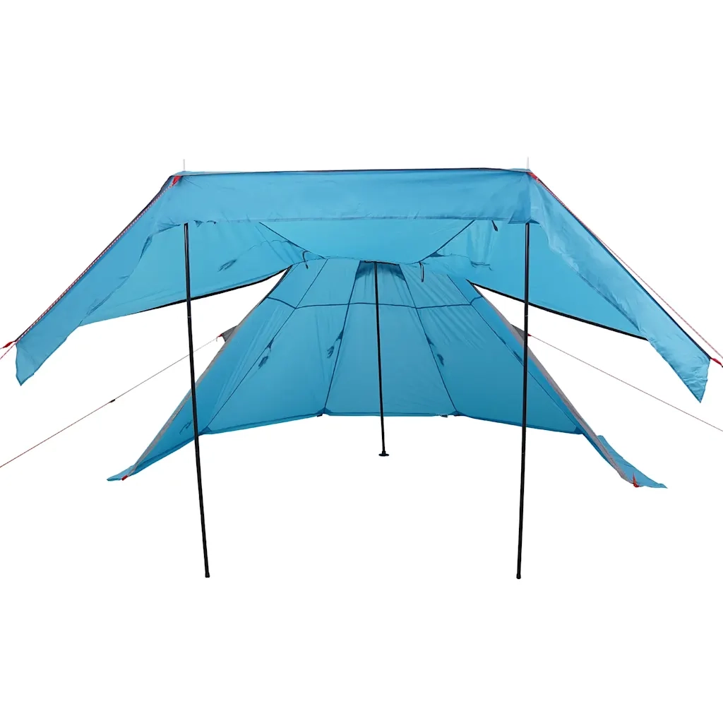 Tenda da Campeggio Tipi per 5 Persone Blu Impermeabile 4009408