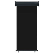 Tendalino Laterale per Balcone-Tenda da Sole Laterale per Patio 85x250 cm Nero