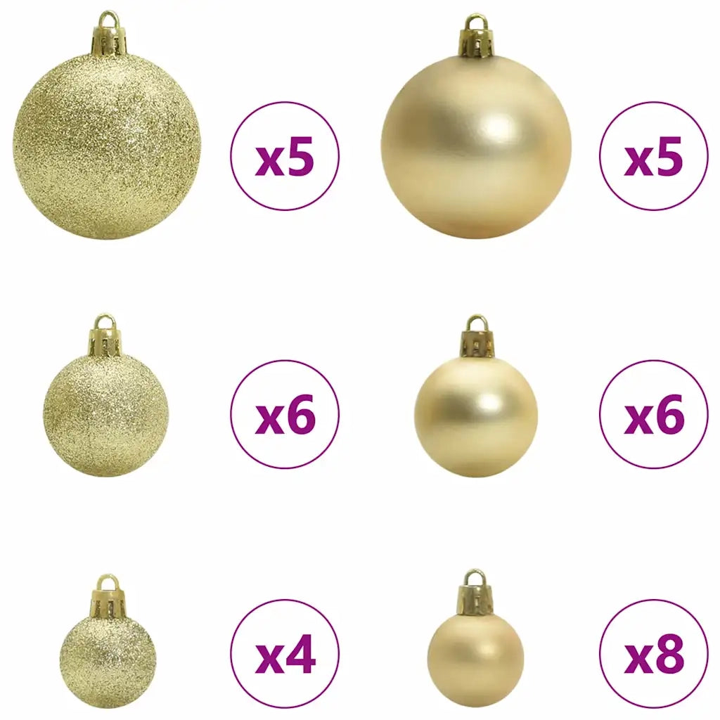 Albero di Natale artificiale con luci integrate Verde 120 cm 3396740