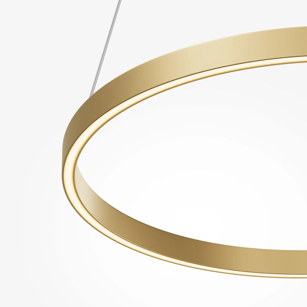 Maytoni Lampada a Sospensione Rim 1 luce LED integrato ottone alluminio