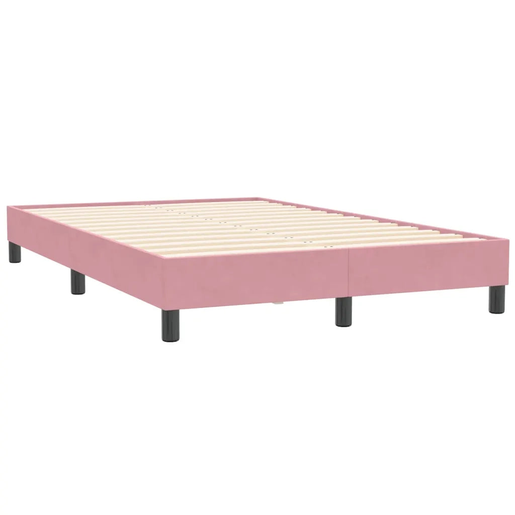 Giroletto senza Materasso Rosa 120x210 cm Velluto 4101354