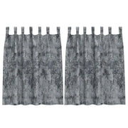 Tende in Velluto 2 pz Grigio Argento 140 x 140 cm Velluto