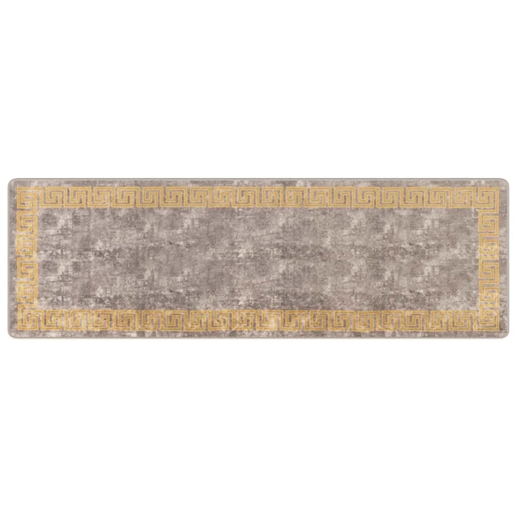 Runner in Moquette | Runner Tappeto MARSA Grigio 80 x 250 cm Poliestere e PVC