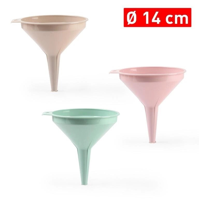 1 Pezzo Imbuto Multiuso in Plastica Colorato 14 cm 3 Colori