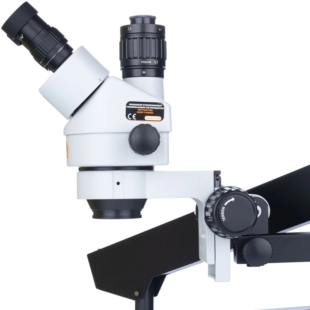 Mikroscopio Stereoscopico Trinoculare Neptune Pro MSNP-T-WDMS1 – Testa Trinoculare, Zoom 7x-45x | Ottica di Alta Qualità