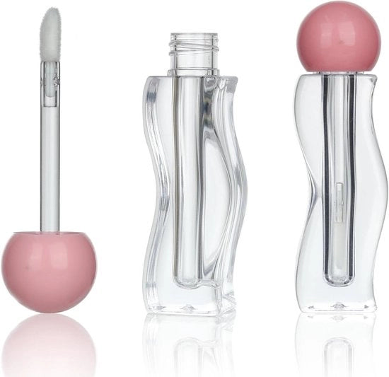 Lip Gloss in Boccette Rosse 20 pezzi 3 ml - Capo a forma di Ballo - Flessi Cosmetici DIY