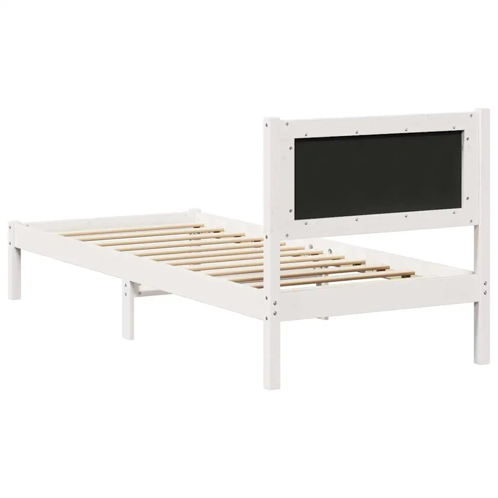 Struttura del letto-Giroletto Grigio chiaro 80 x 200 cm Pino massello 150645