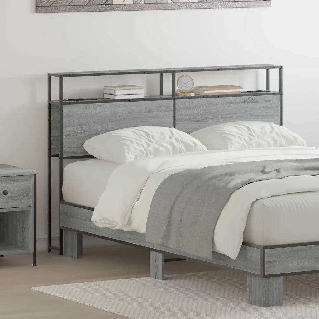 Testiera | Testata contenitore Grigio sonoma Legno multistrato