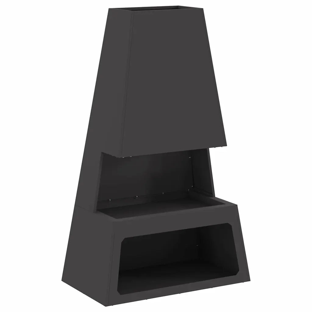 Focolare Nero 60 x 35 x 100 cm Acciaio CFW8646471