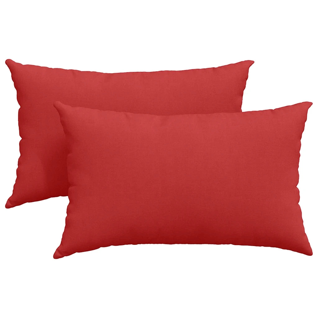 Cuscini da Divano 2 pcs Rosso 50 x 30 cm Tessuto 42013622