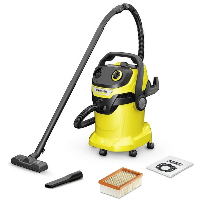Kärcher WD 5 V-25-5-22 Aspiratore Solidi Liquidi Secco Bagnato 25 L 1100 W Funzione Soffiante colore Nero Giallo