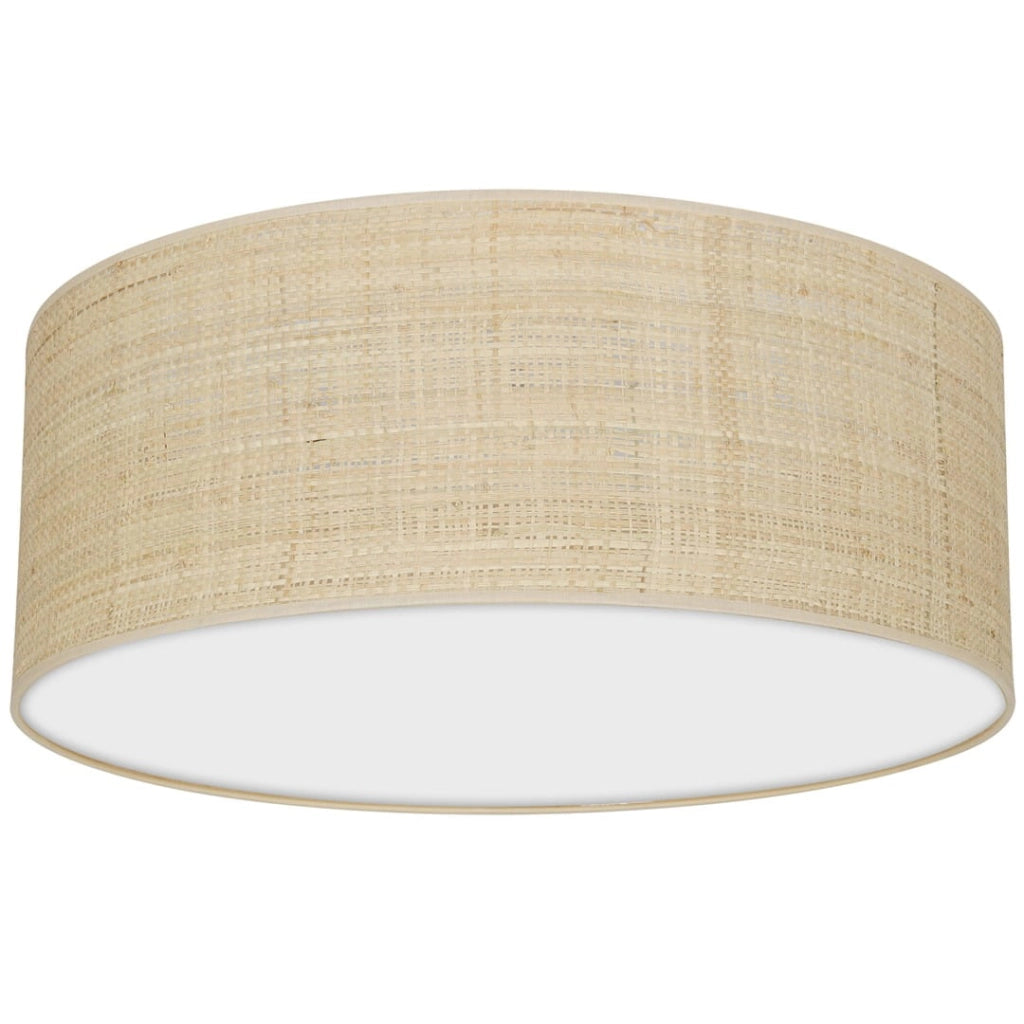 Plafoniera tonda Milagro Marshall rattan 40cm 2xE27