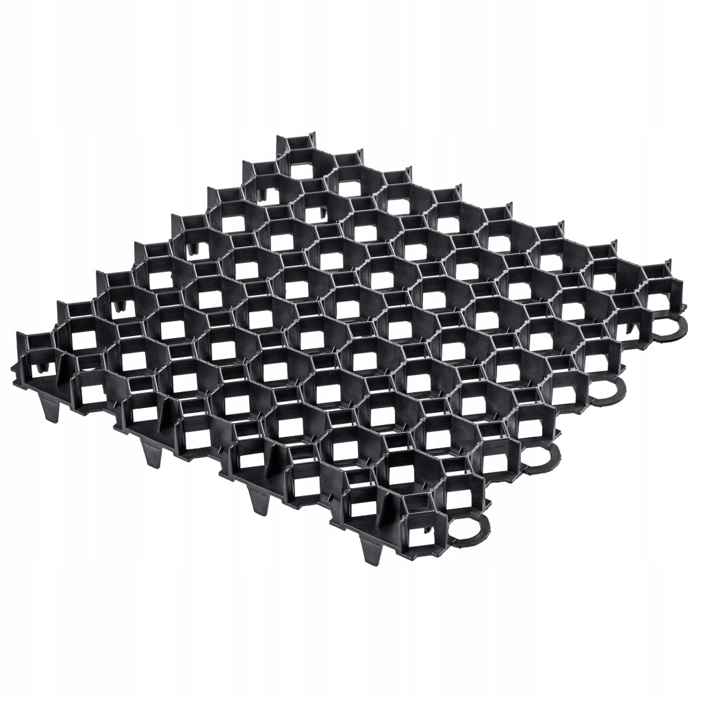 Griglia di protezione per prato KADAX Geogrid 50x50x3,5 cm, 20 pezzi, giardino, 530 tonnellate/m²