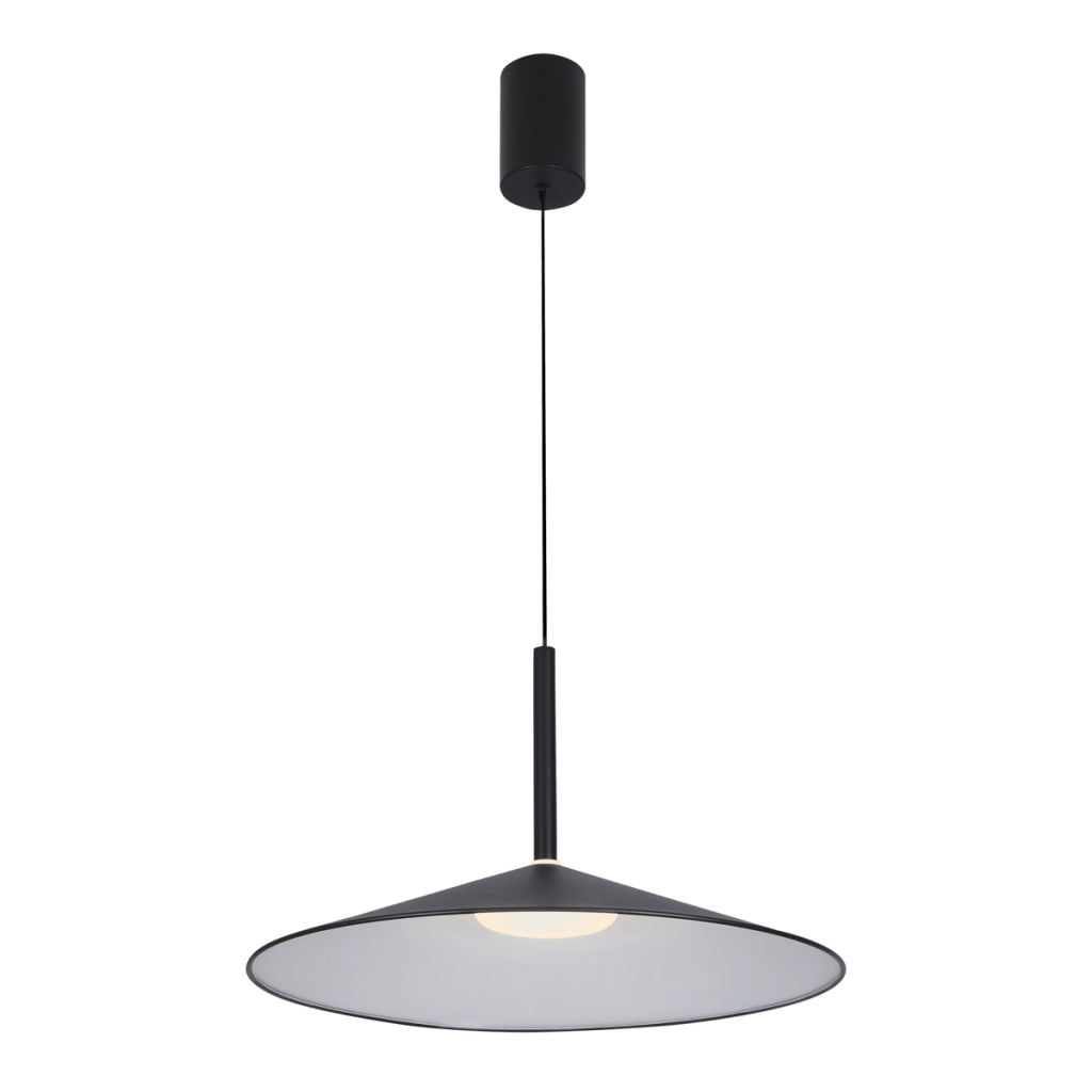 Lampada sospensione cono nero LED 16W Sardena Italux