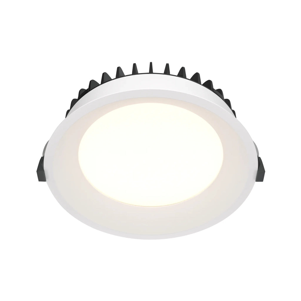 Maytoni Lampada da incasso Okno 1 luce LED integrato bianco metallo