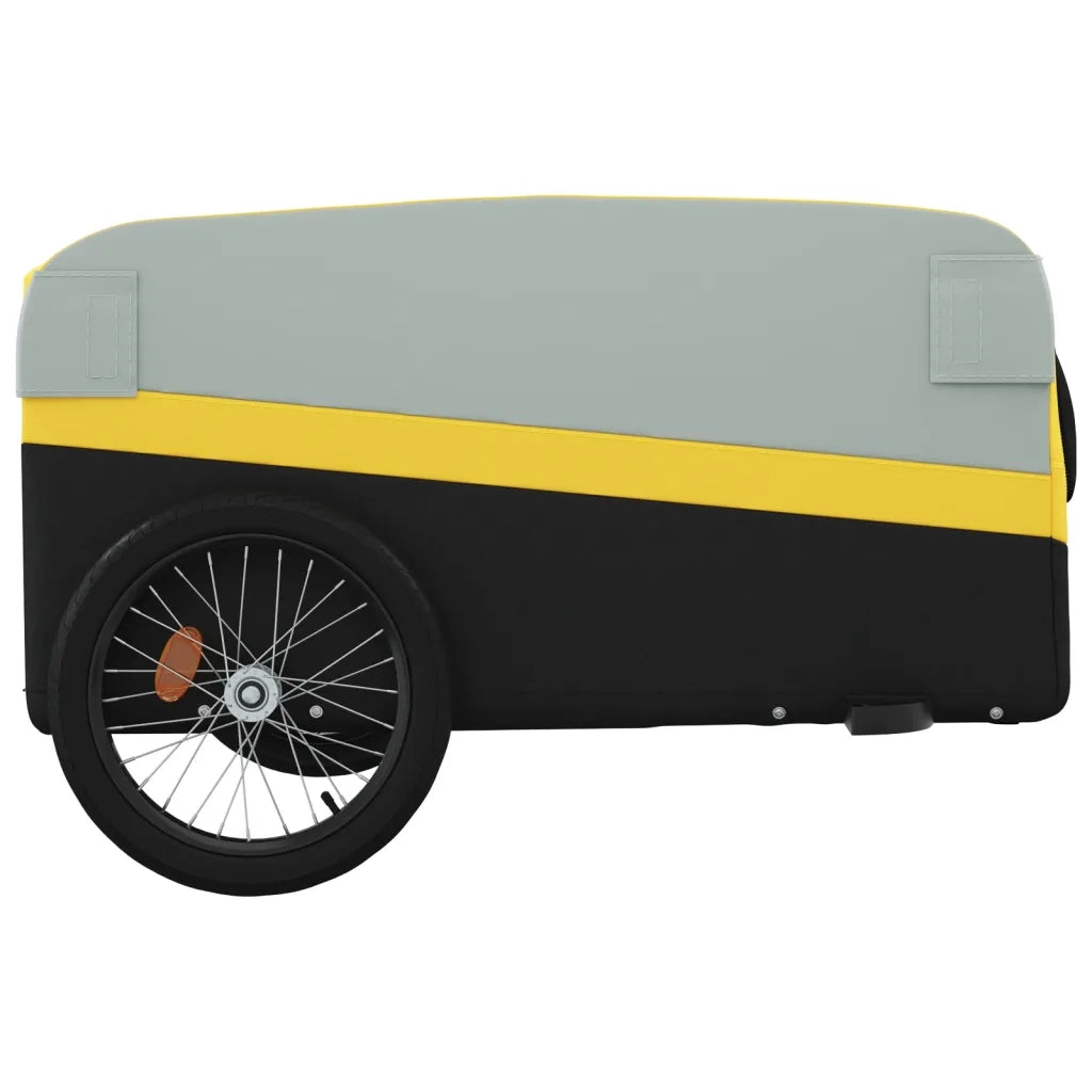 Rimorchio da Bici Nero e Giallo 45 kg in Ferro CFW9660660