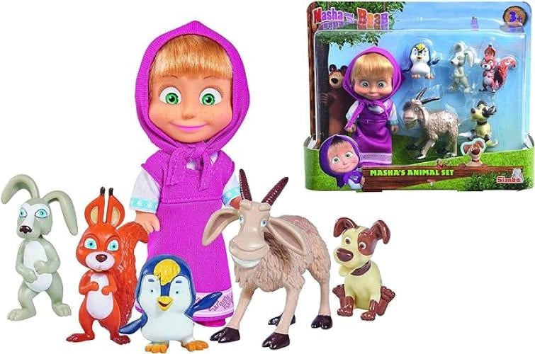Bambole-Masha e Orso, Bambola Masha Cm 12-Simba-Eta 3+