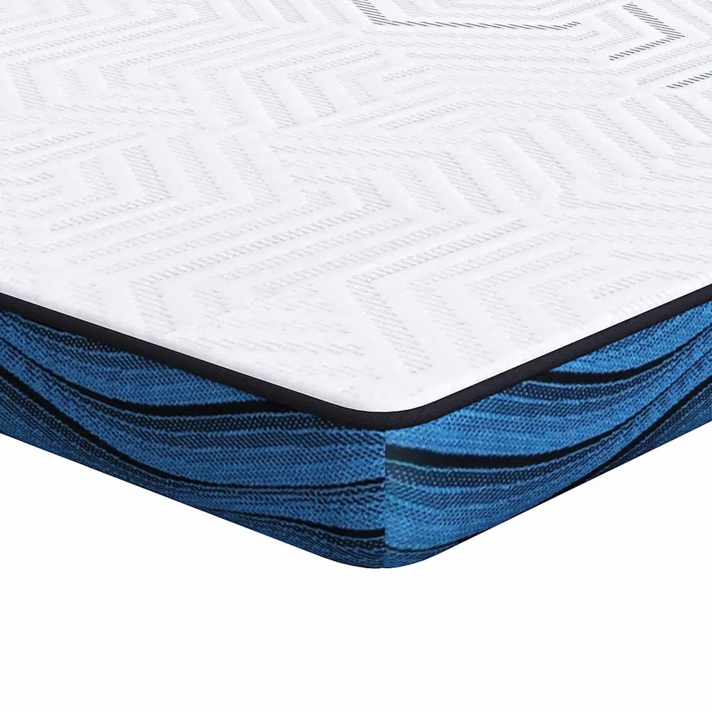 Topper per materasso Bianco 200 x 200 cm Tessuto Jacquard 4106274