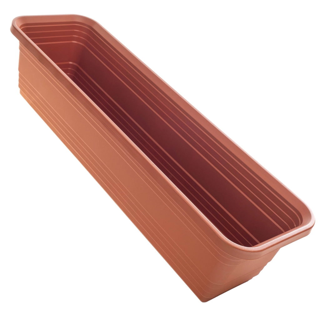 Vaso da fiori per balcone KADAX, 60 cm, rosso mattone.