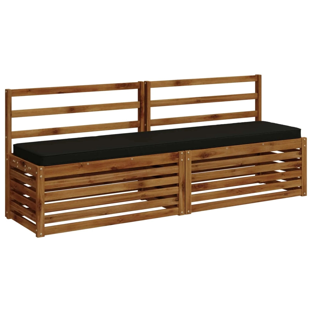 Cuscino per Panchina a 1 Pezzo VUGHT 100% Poliestere Nero 951588