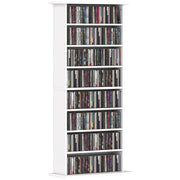 Libreria per CD e DVD ¨C Minimal ¨C Bianco 58x24x126,3 cm