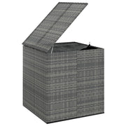 Contenitore da giardino in resina di vimini/cuscino 100 x 97,5 x 104 cm grigio 02_0013158