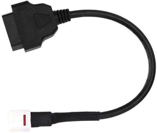Cavo diagnostico 4-pini - Compatibile con lettore di errori - Scopritore di malfunzionamenti per motocicletta - Materiale ABS di alta qualità - Duraturo e flessibile - Cavo diagnostico