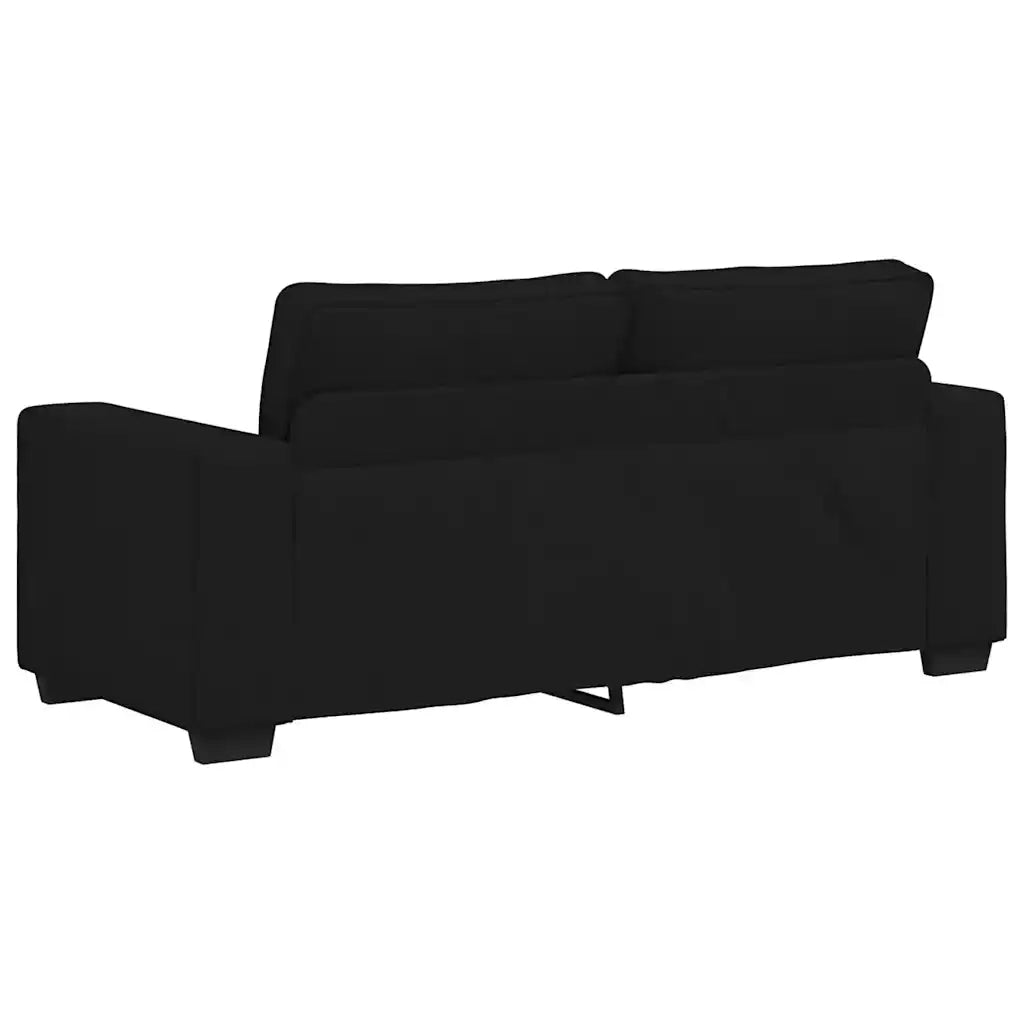 Divano a 2 Posti Nero 180x77x82 cm in Tessuto 4105168
