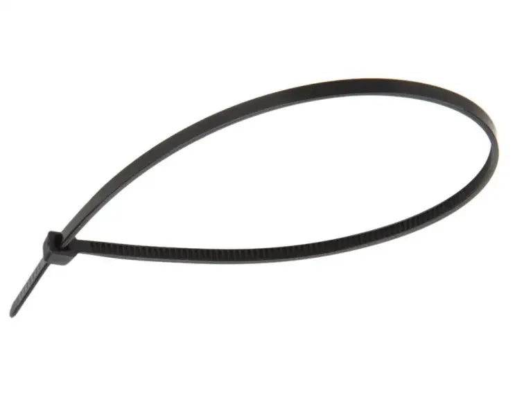 FASCETTA A STRAPPO PER CABLAGGIO mm 2,5 x  200 pz 100 - nero  - MADE IN ITALY