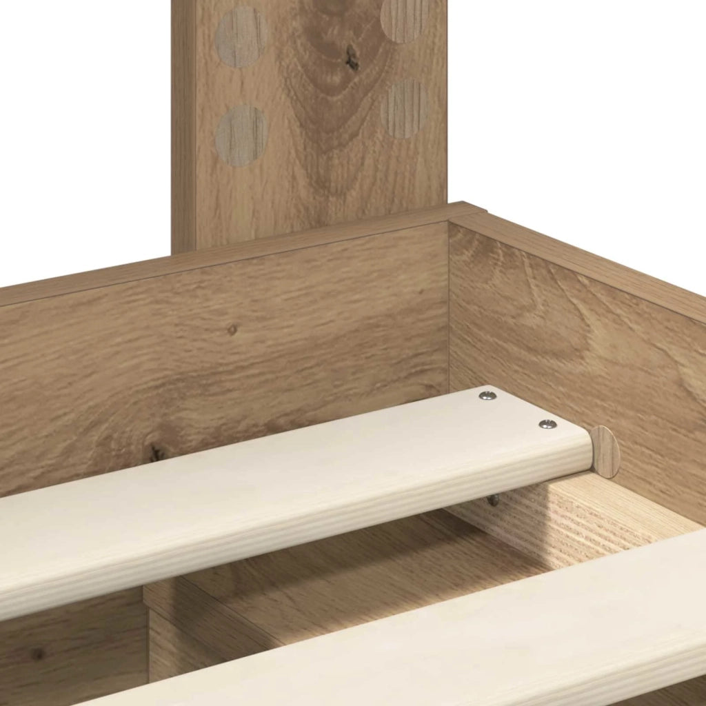 Letto matrimoniale | Letto per adulti | Struttura del letto Rovere Artigianale 120 x 200 cm
