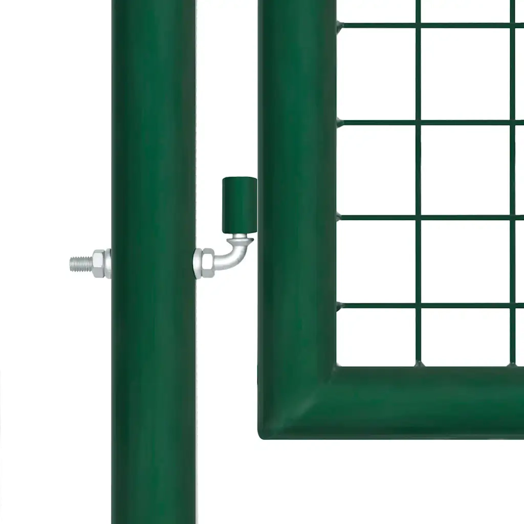 Cancello da Giardino in Rete Verde 350x175 cm Acciaio Zincato
