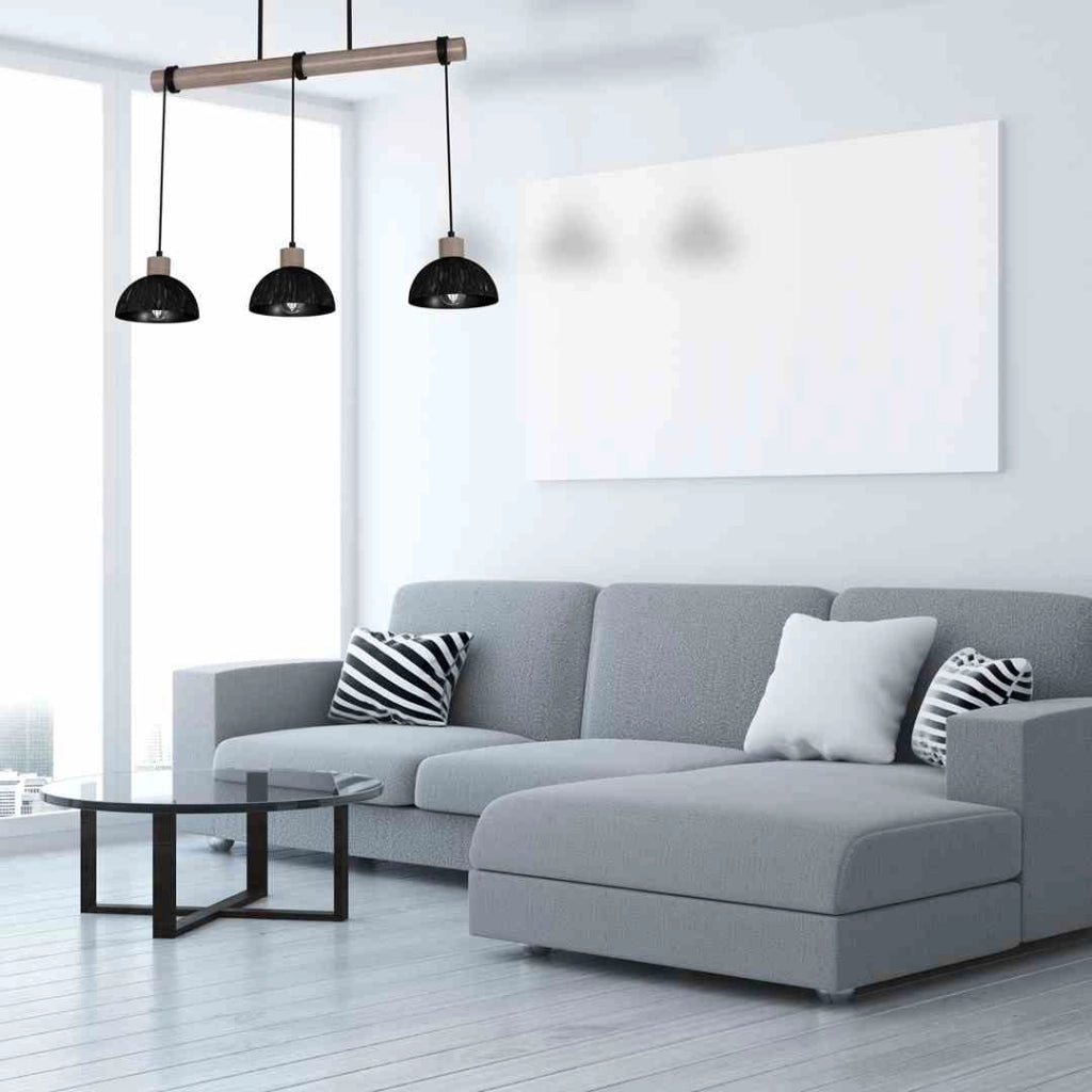 Lampadario sospeso Milagro ERIK MLP7640 3 luci legno