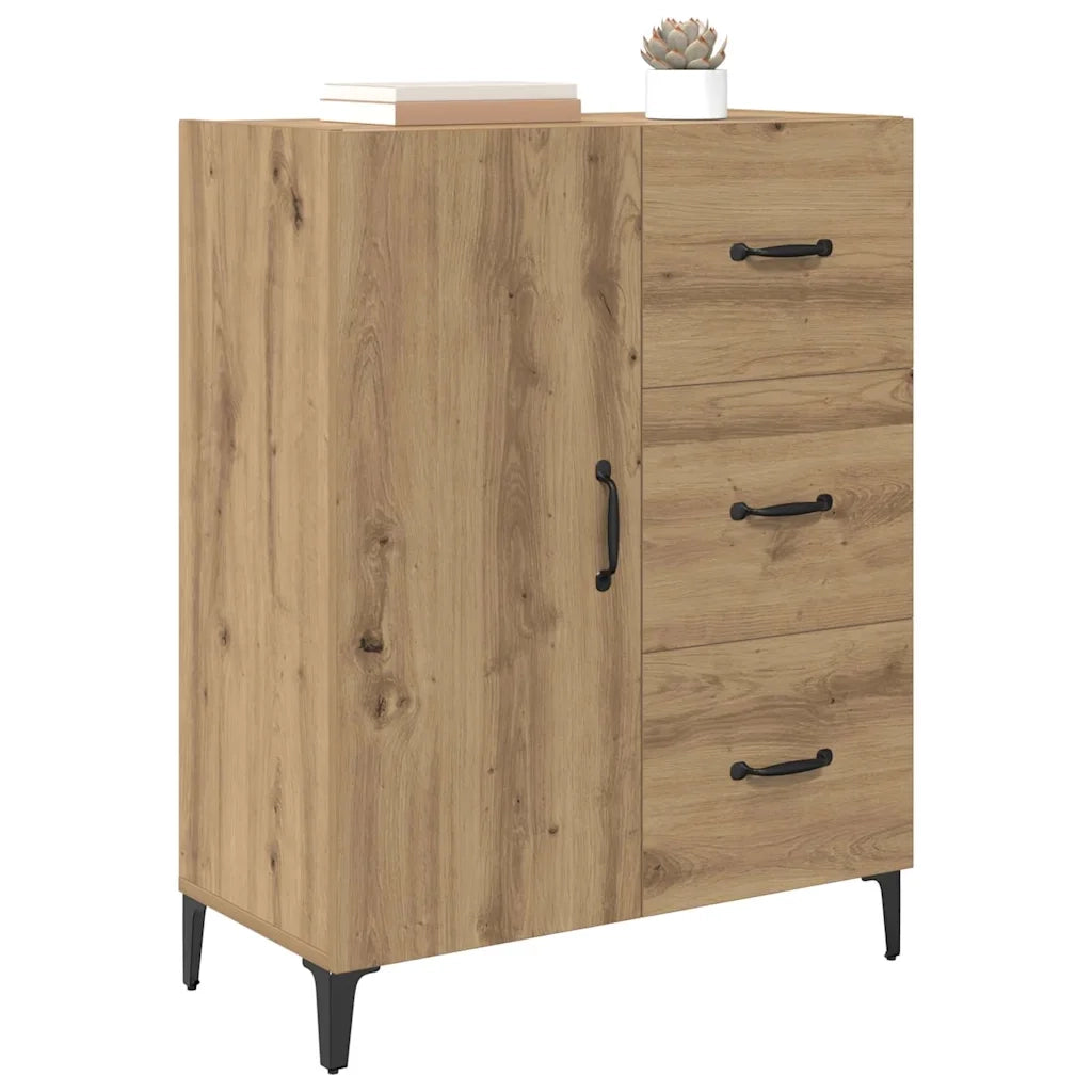 Credenza-Buffet-Armadio da cucina Rovere artigianale 69,5 x 34 x 90 cm Legno multistrato 627486