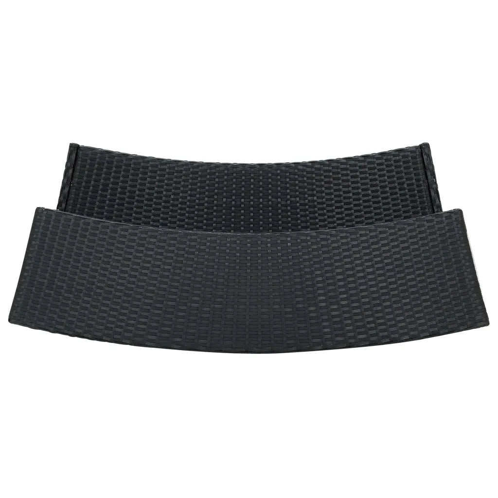 Set Bar da Giardino 4 pz con Cuscini Nero 3064876