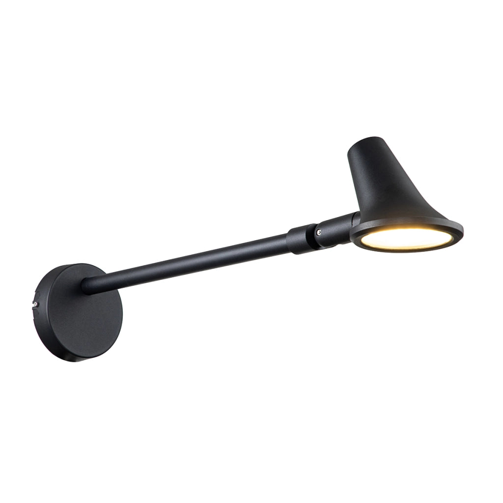 Applique esterno LED integrato 16W nera Elstead Selma
