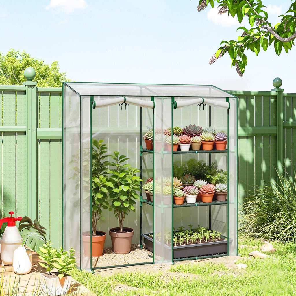 Serra da Giardino 3 Livelli ¨C Zephmum ¨C PVC Antracite 200x100x200