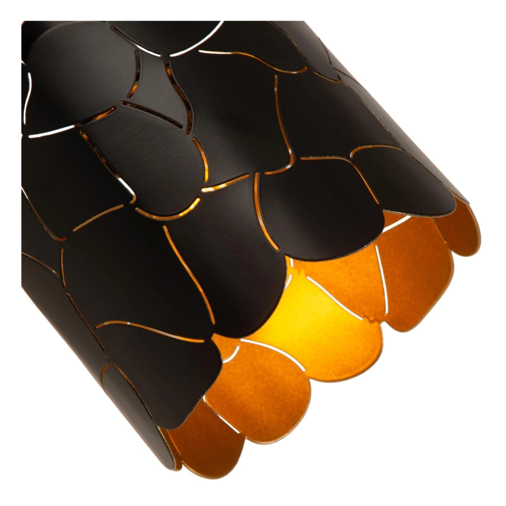 Applique da parete ALMELO 1xE14 nero oro Lucide