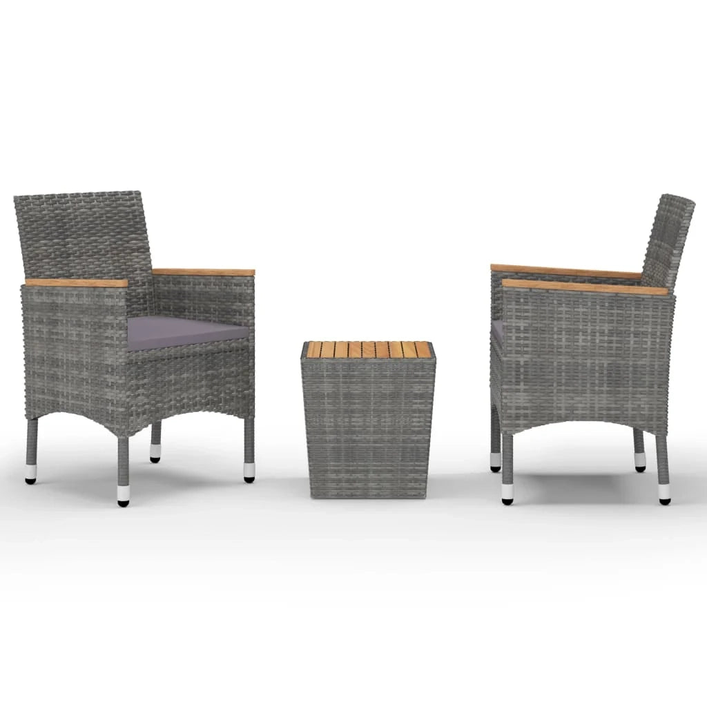 Set da bistrot da 3 pezzi per giardino e patio realizzato in resina intrecciata e legno di acacia grigio 02_0013523