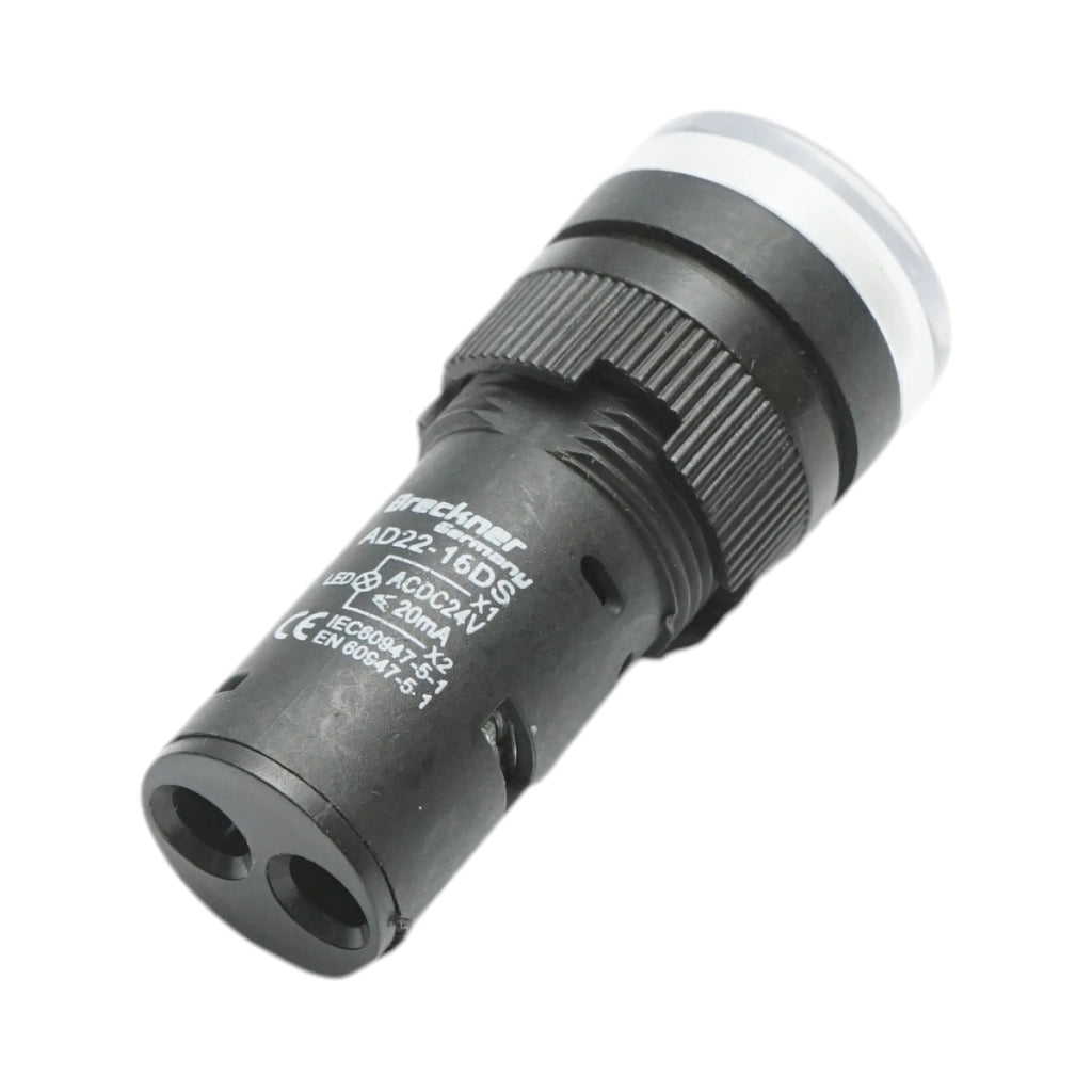 Spia luminosa LED bianca 24V AC/DC 16mm Breckner Germany