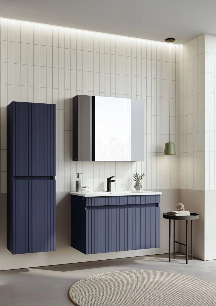 Mobile lavabo "Tivoli 85" - 85 x 45 x 57 cm - Blu navy opaco