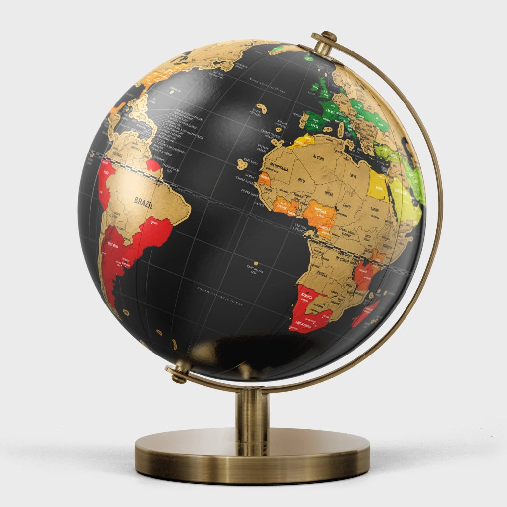 Mappamondo Grattabile - Globo Interattivo da Scratching per Viaggiatori