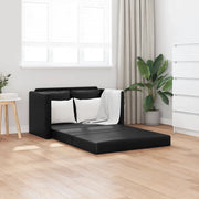 Divano Letto da Terra 2 in 1 Nero 112x174x55 cm Similpelle 353973