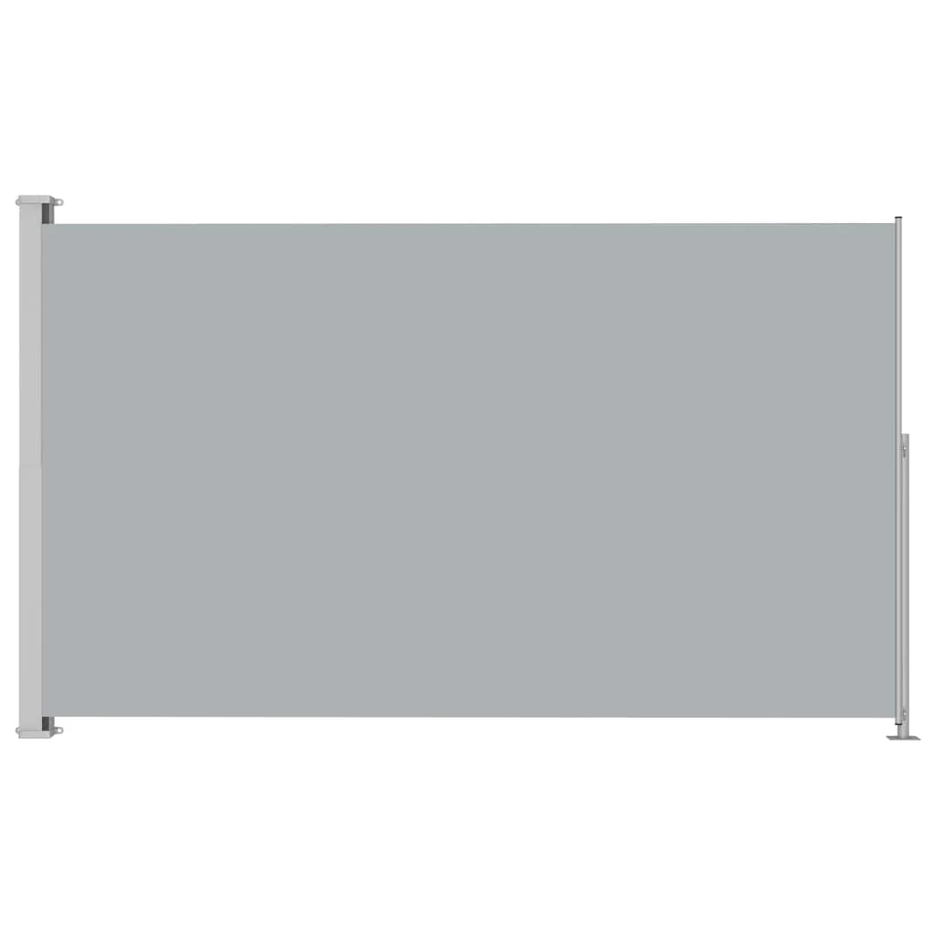 Tenda da sole laterale retrattile/schermo privacy per patio giardino terrazza balcone 200 x 300 cm grigio 02_0007351