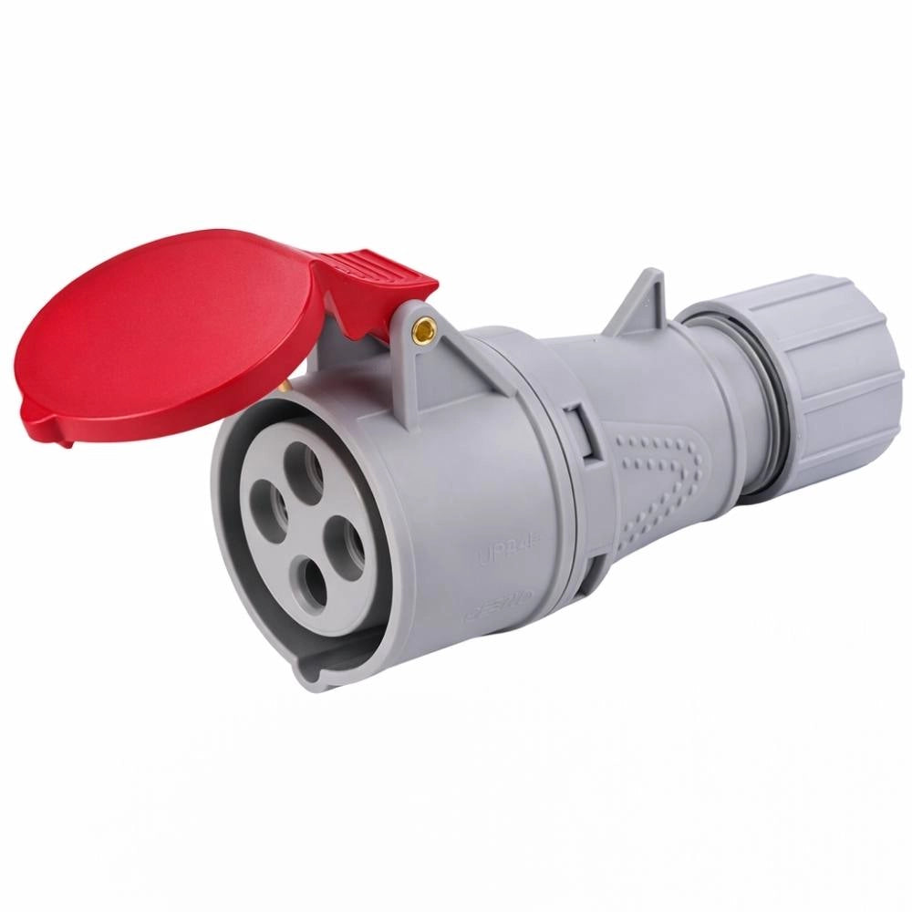 Ecova presa industriale mobile cee trifase rossa 380v 3p+t ip44 6h *** ampere 32 ampere, confezione 1