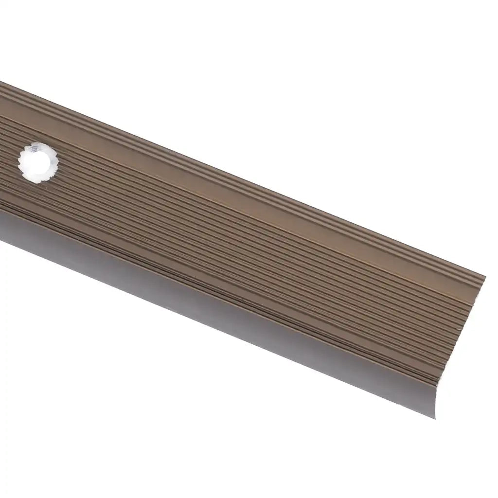 Profili a L per Gradini 15 pz in Alluminio 90 cm Marrone 146740