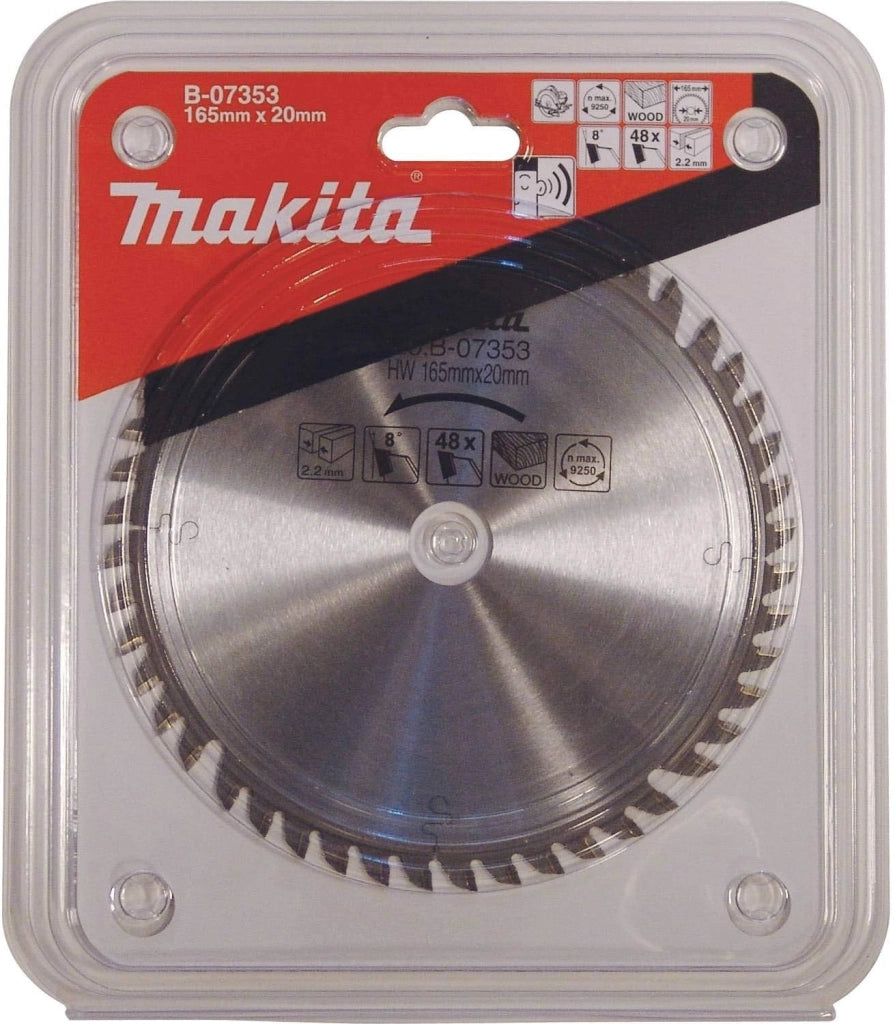 Makita B-07353 - Lama con punta in carburo, 165 mm x 20 mm